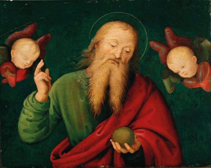 Dio Padre con gli angeli, 1510 circa. (Giannicola di Paolo)