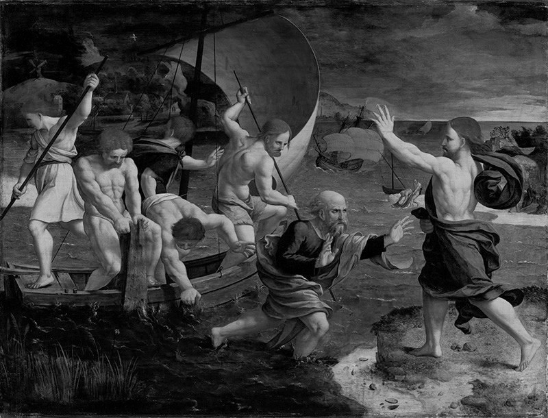 Jan van Scorel – Zázračný rybolov (druhá polovica 16. storočia, zo zbierok SNG, zdroj: Webumenia.sk)